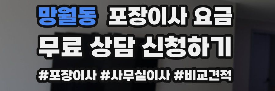 망월동 포장이사 요금