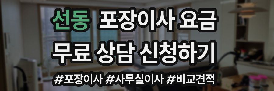 선동 포장이사 요금