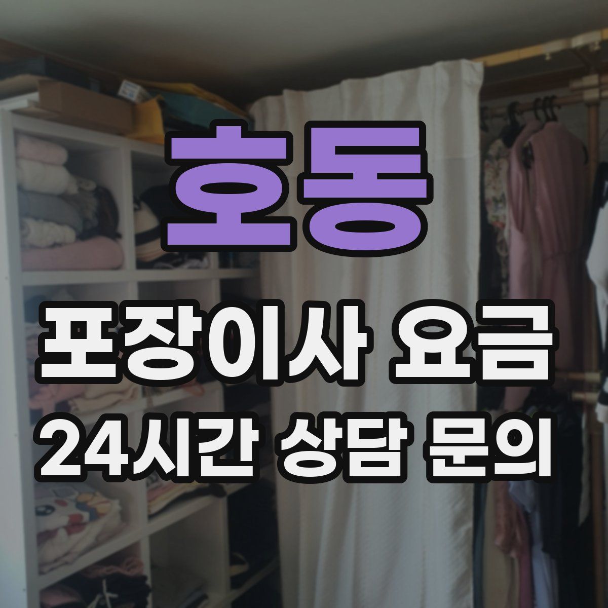 호동 포장이사 요금