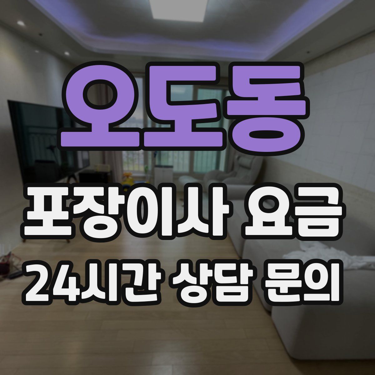 오도동 포장이사 요금