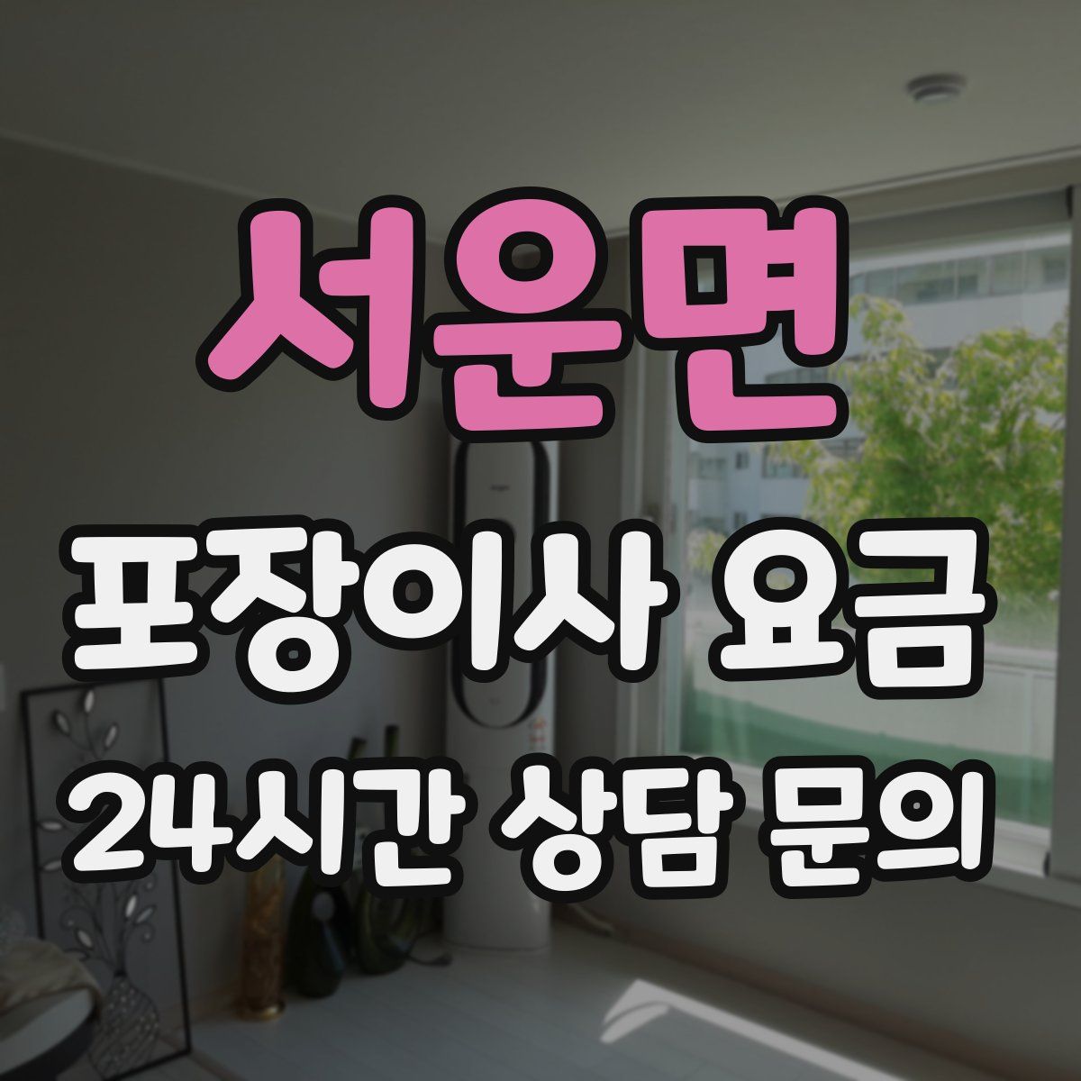 서운면 포장이사 요금