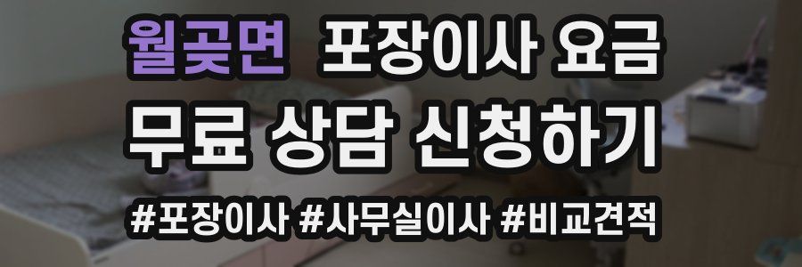 월곶면 포장이사 요금