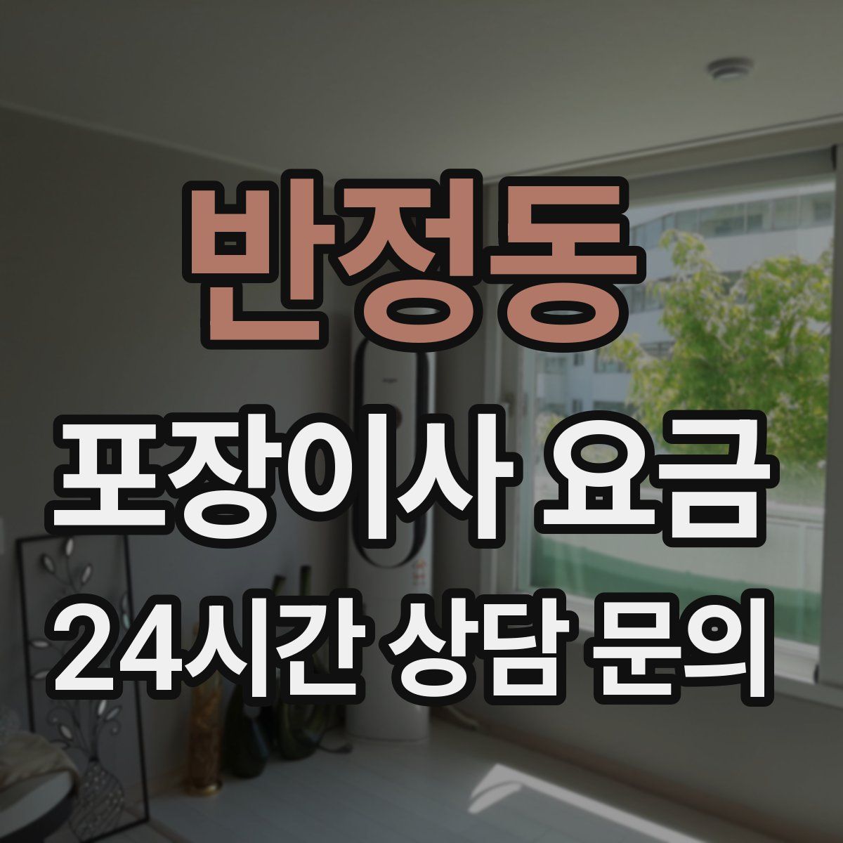 반정동 포장이사 요금