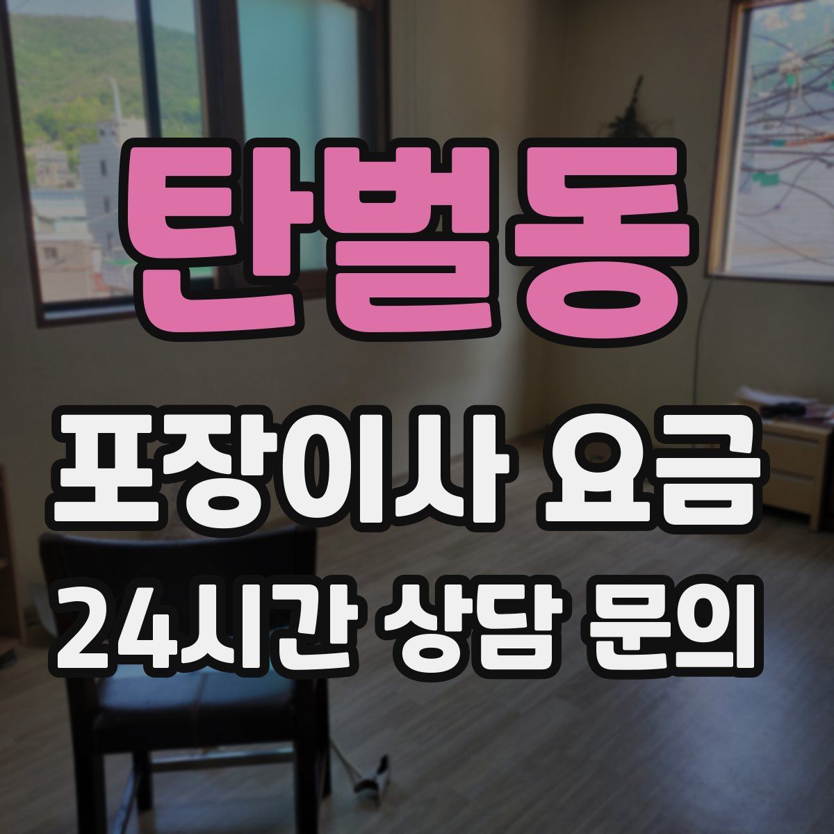 탄벌동 포장이사 요금