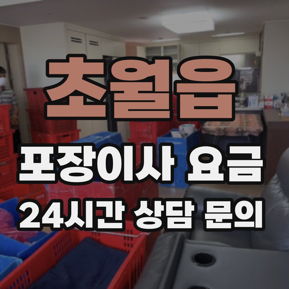 초월읍 포장이사 요금