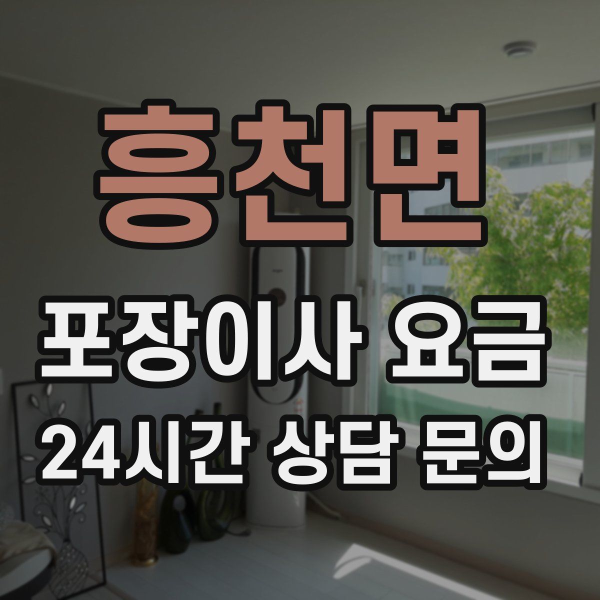 흥천면 포장이사 요금