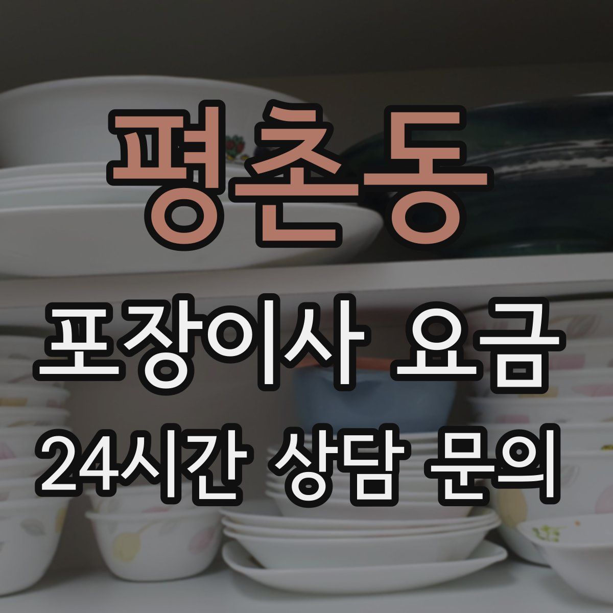 평촌동 포장이사 요금