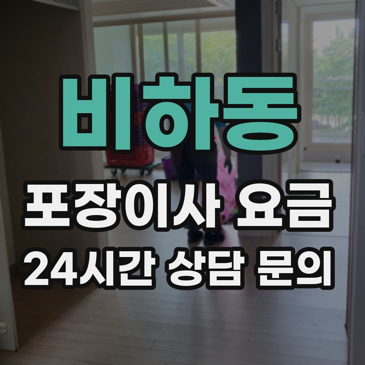 비하동 포장이사 요금