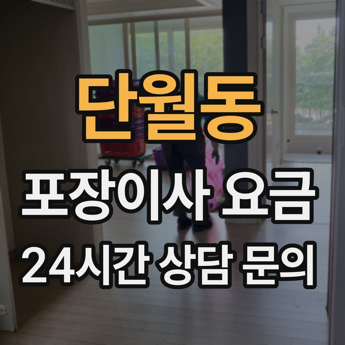 단월동 포장이사 요금