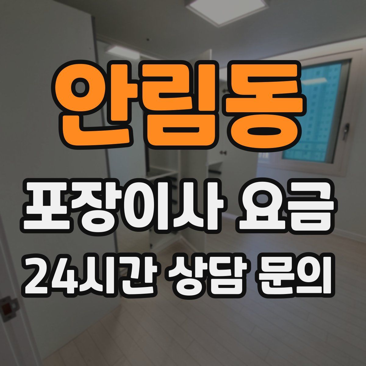 안림동 포장이사 요금