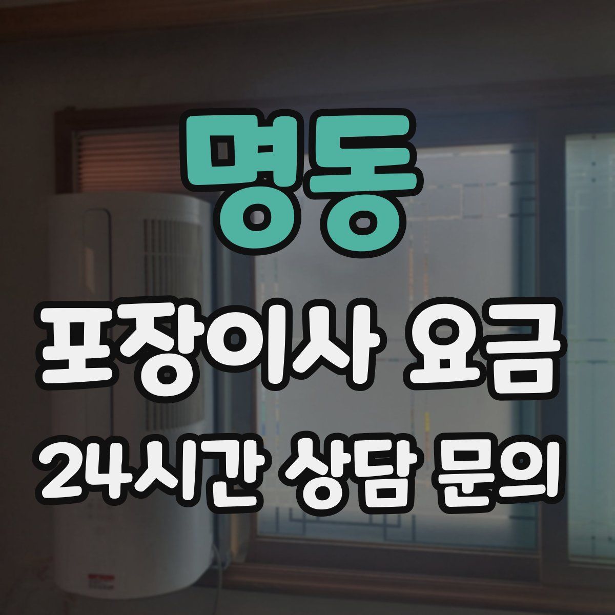 명동 포장이사 요금