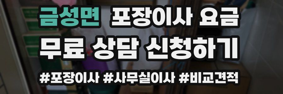 금성면 포장이사 요금