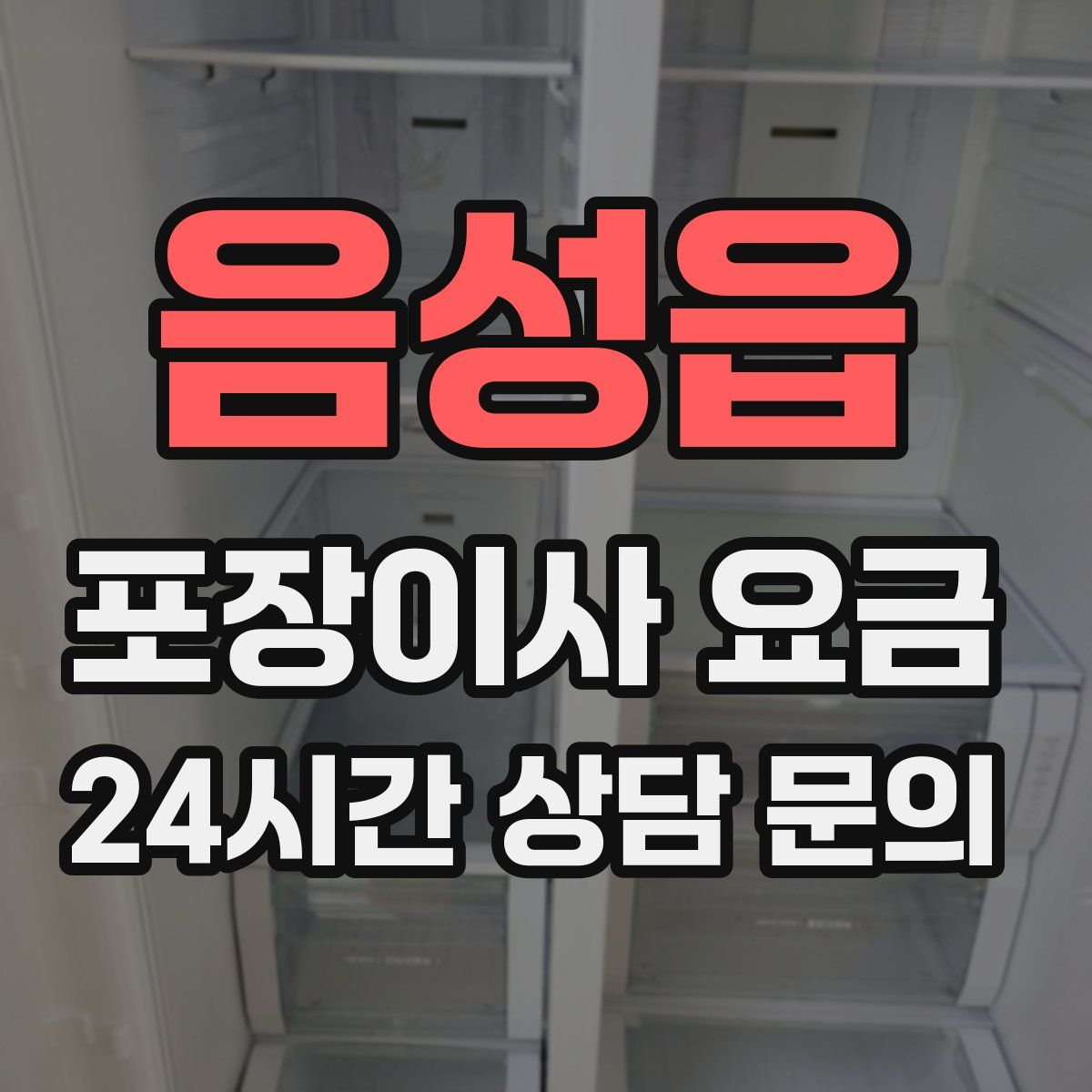 음성읍 포장이사 요금