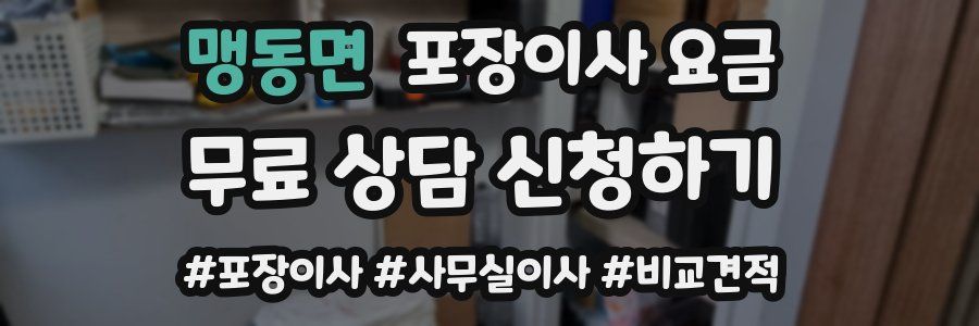 맹동면 포장이사 요금