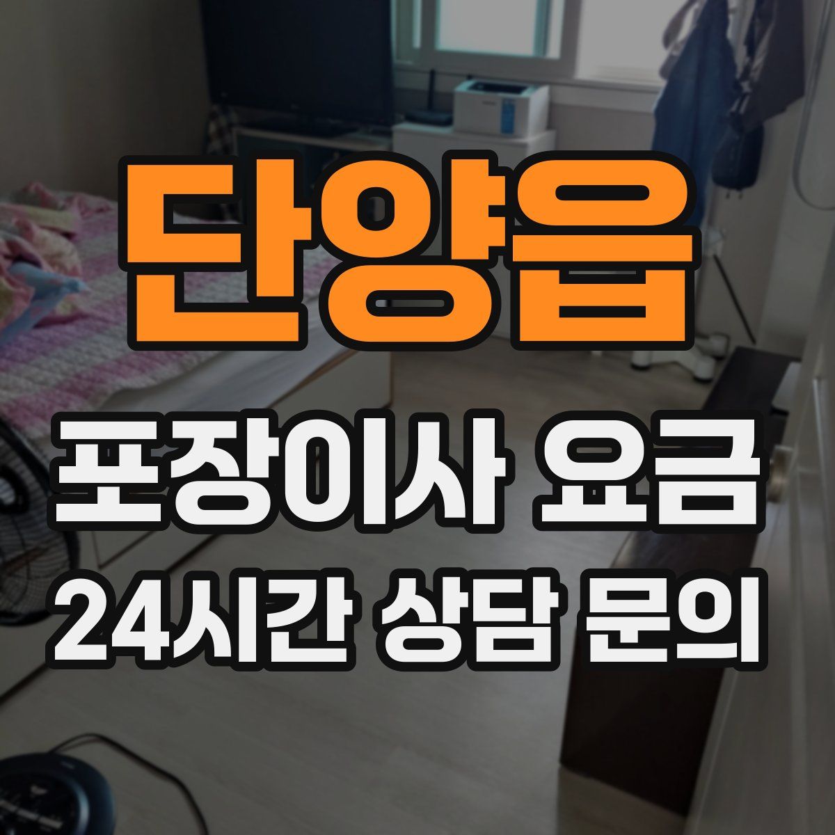 단양읍 포장이사 요금