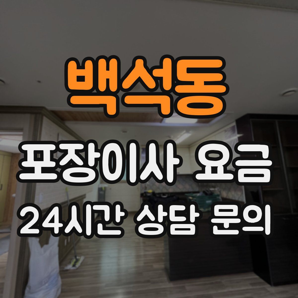 백석동 포장이사 요금