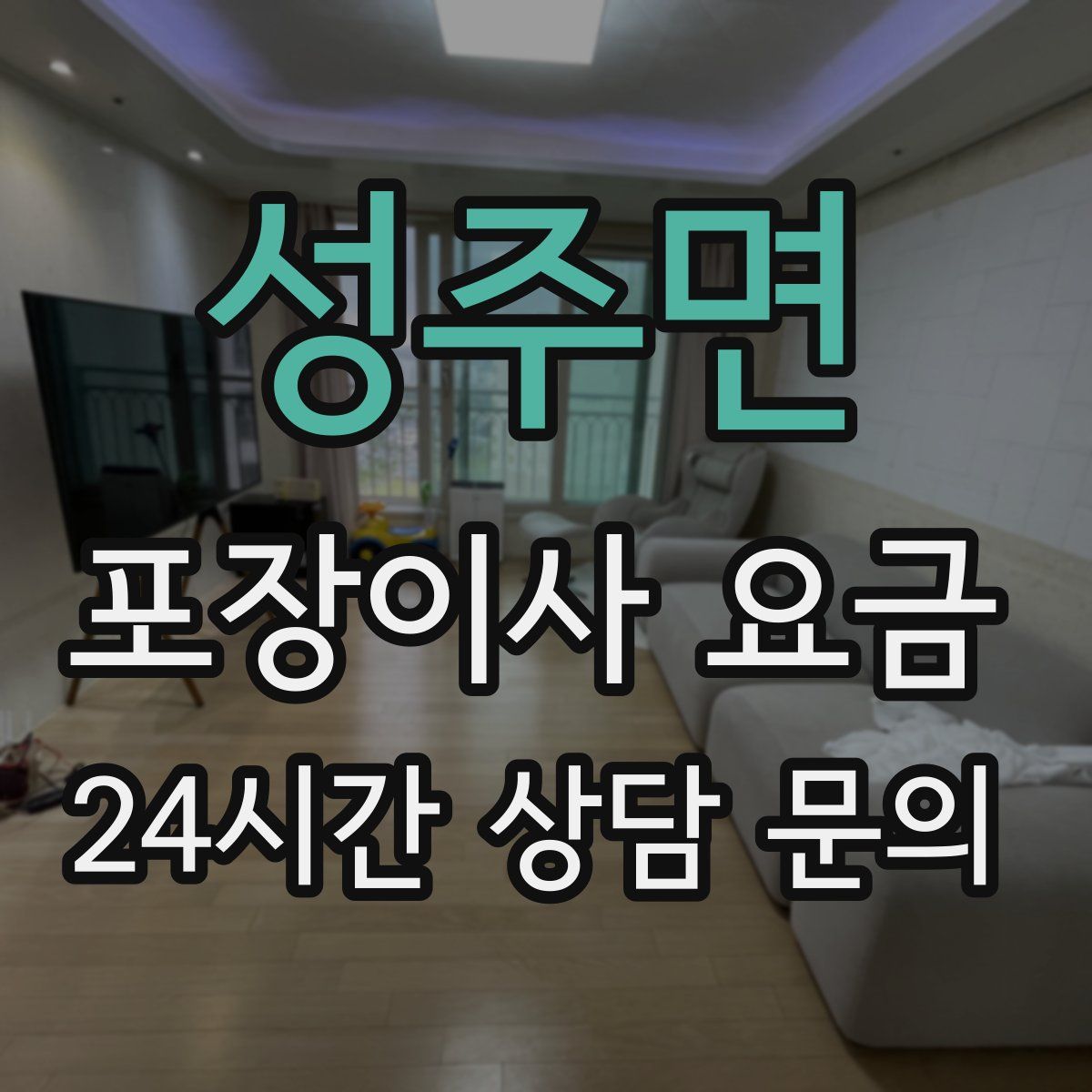 성주면 포장이사 요금