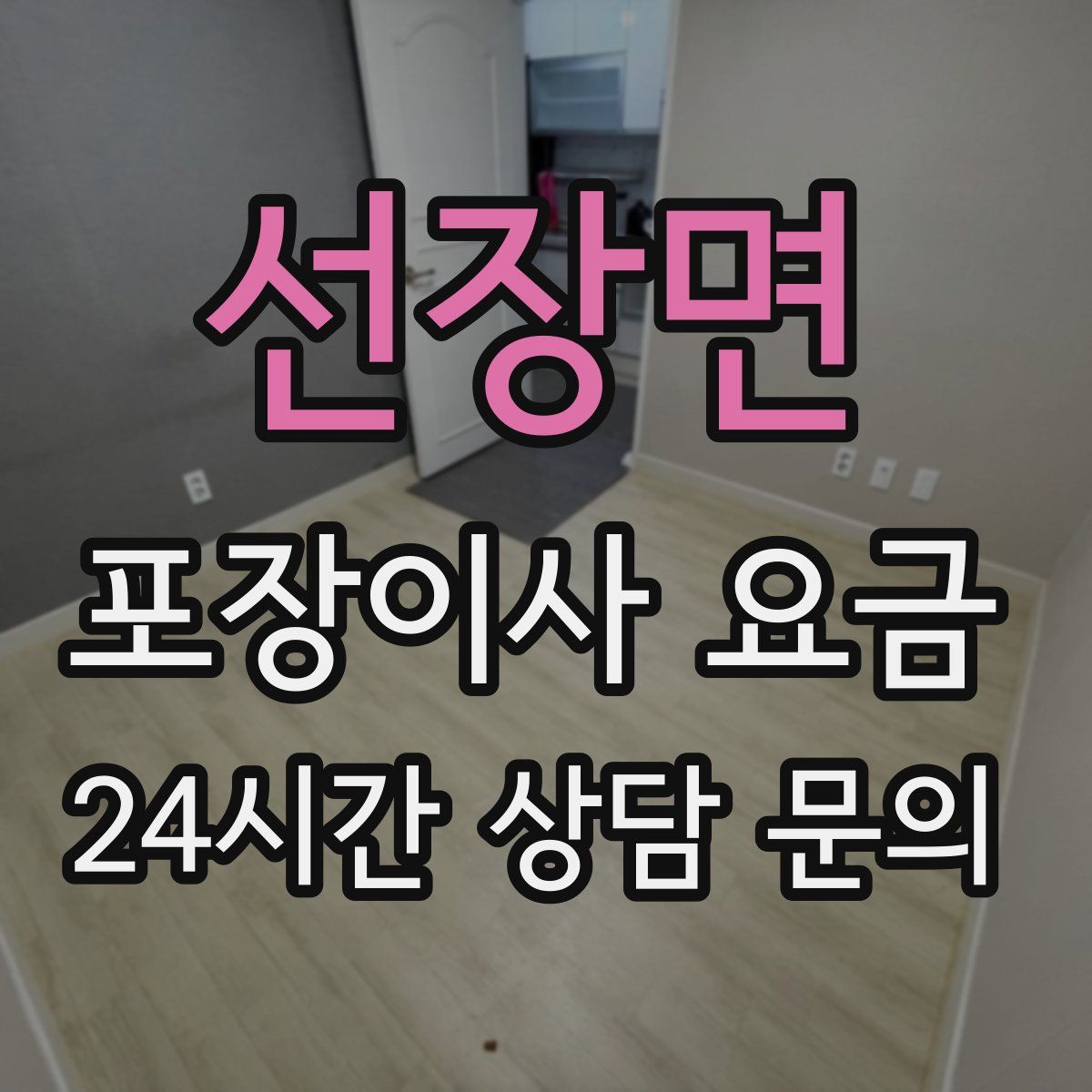 선장면 포장이사 요금