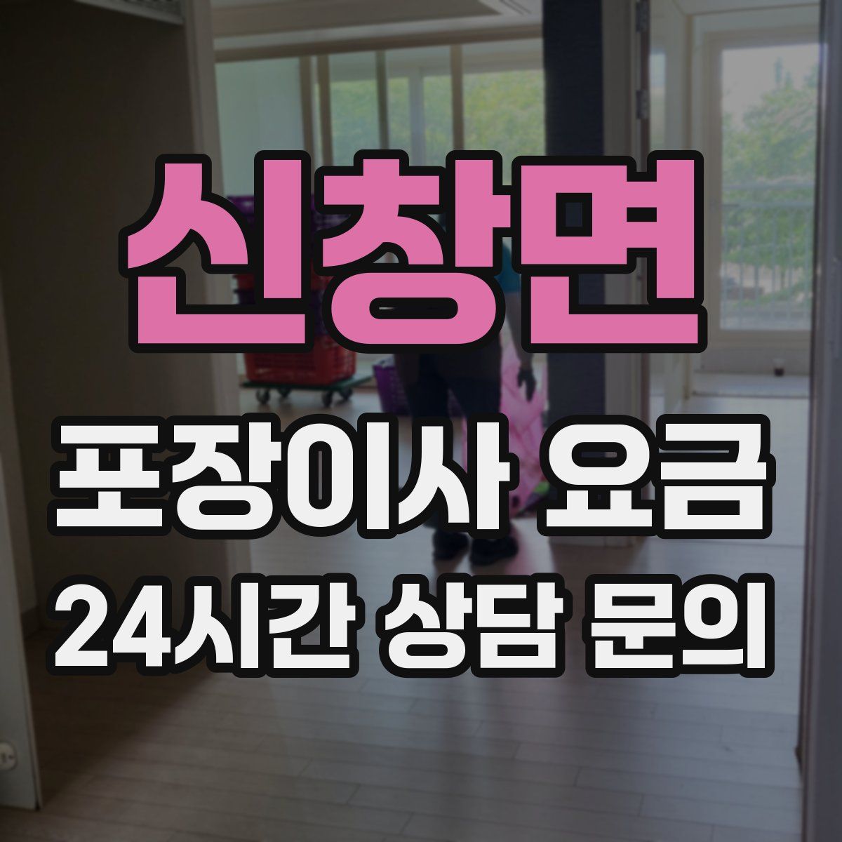 신창면 포장이사 요금