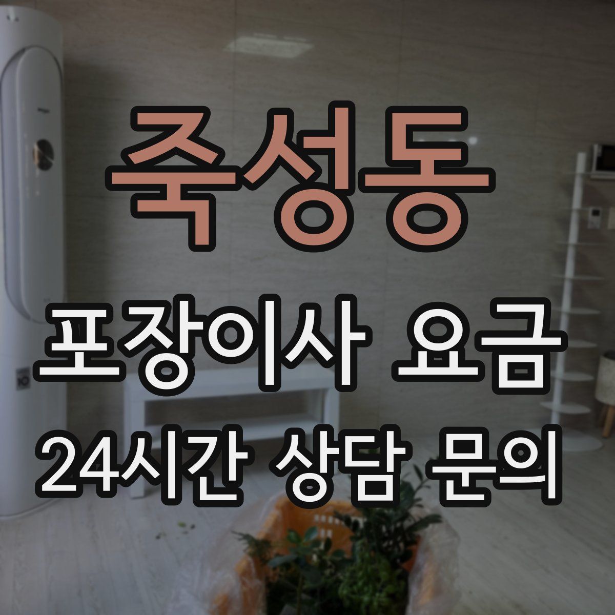 죽성동 포장이사 요금