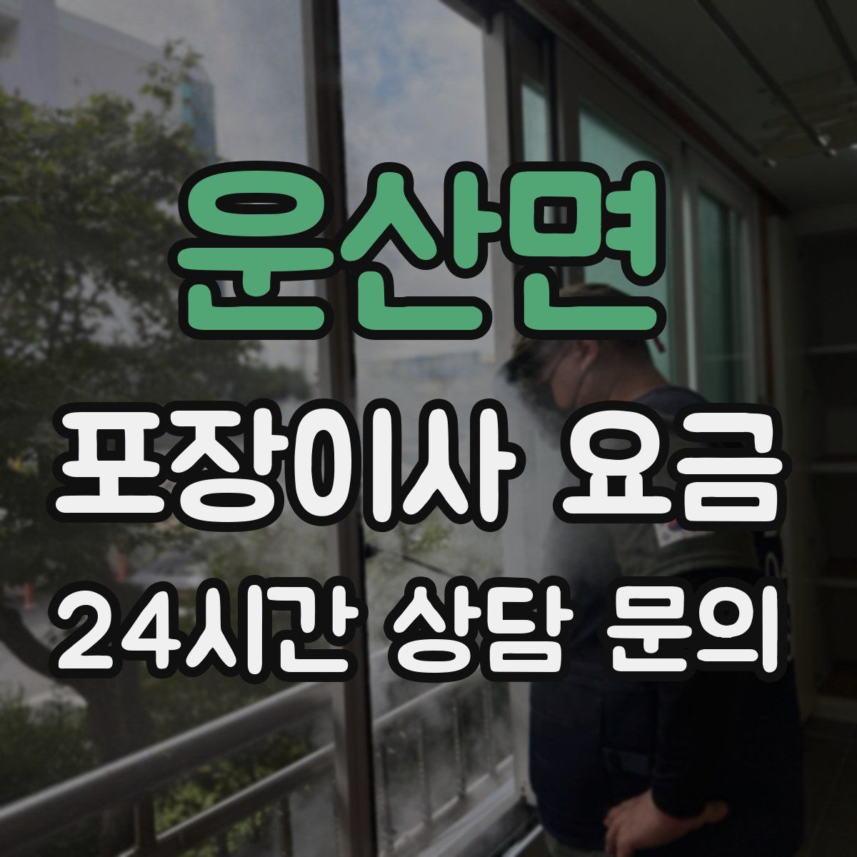 운산면 포장이사 요금