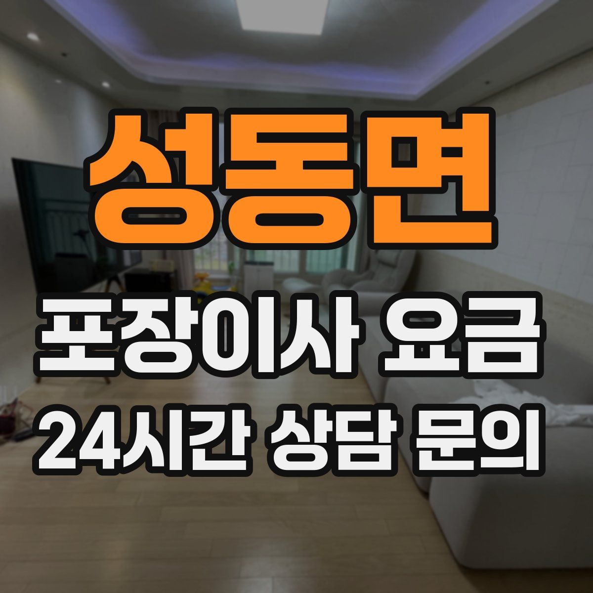 성동면 포장이사 요금