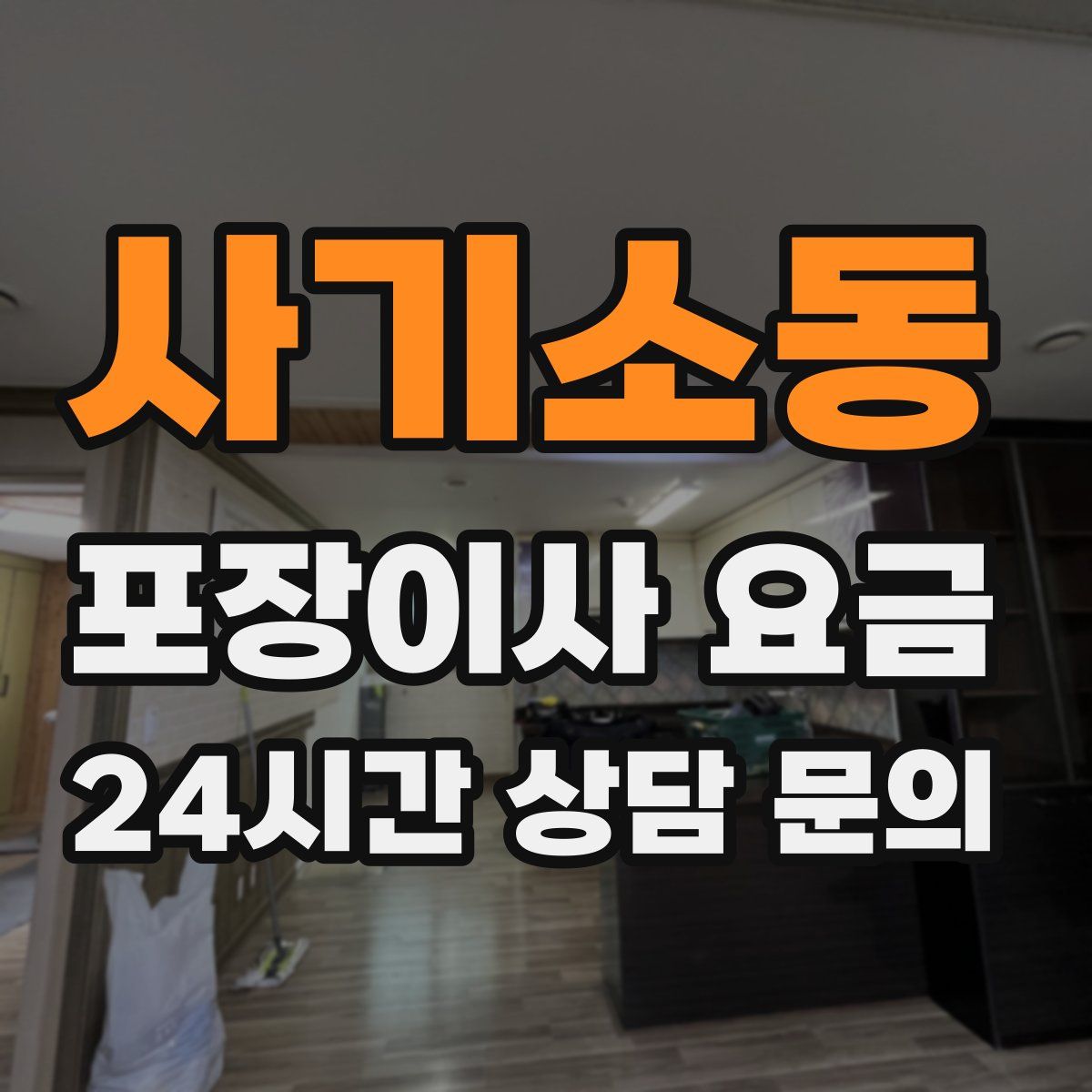 사기소동 포장이사 요금