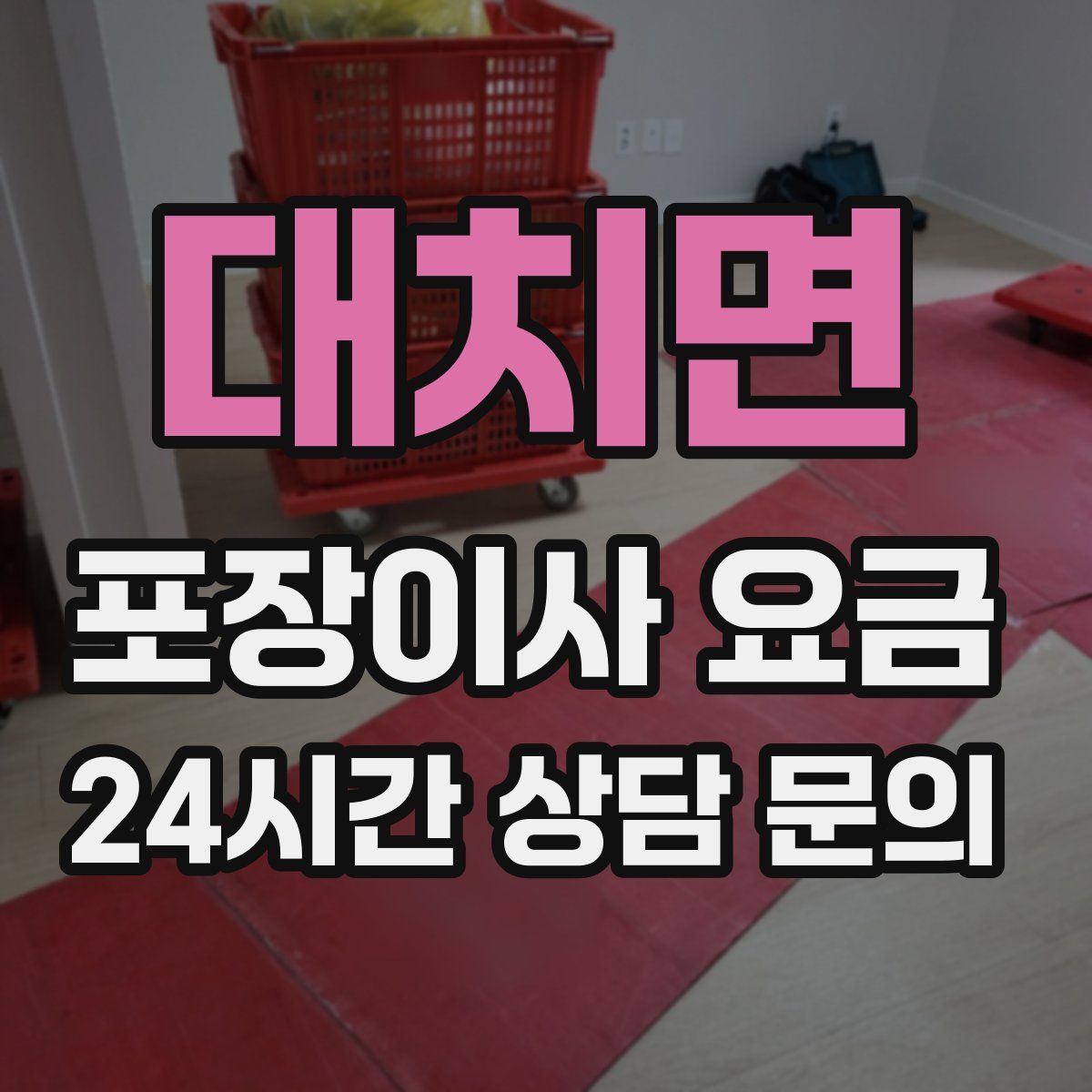 대치면 포장이사 요금