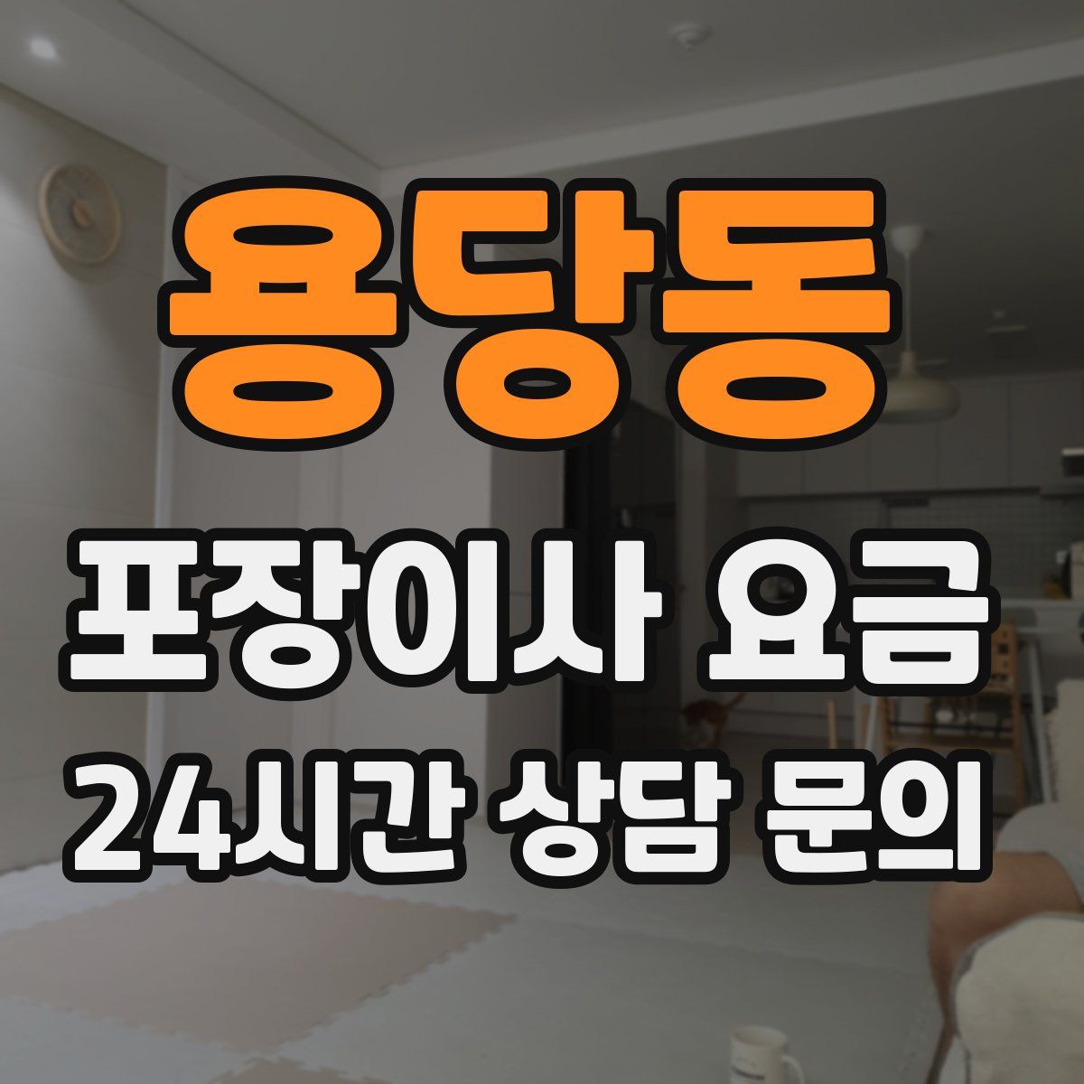 용당동 포장이사 요금