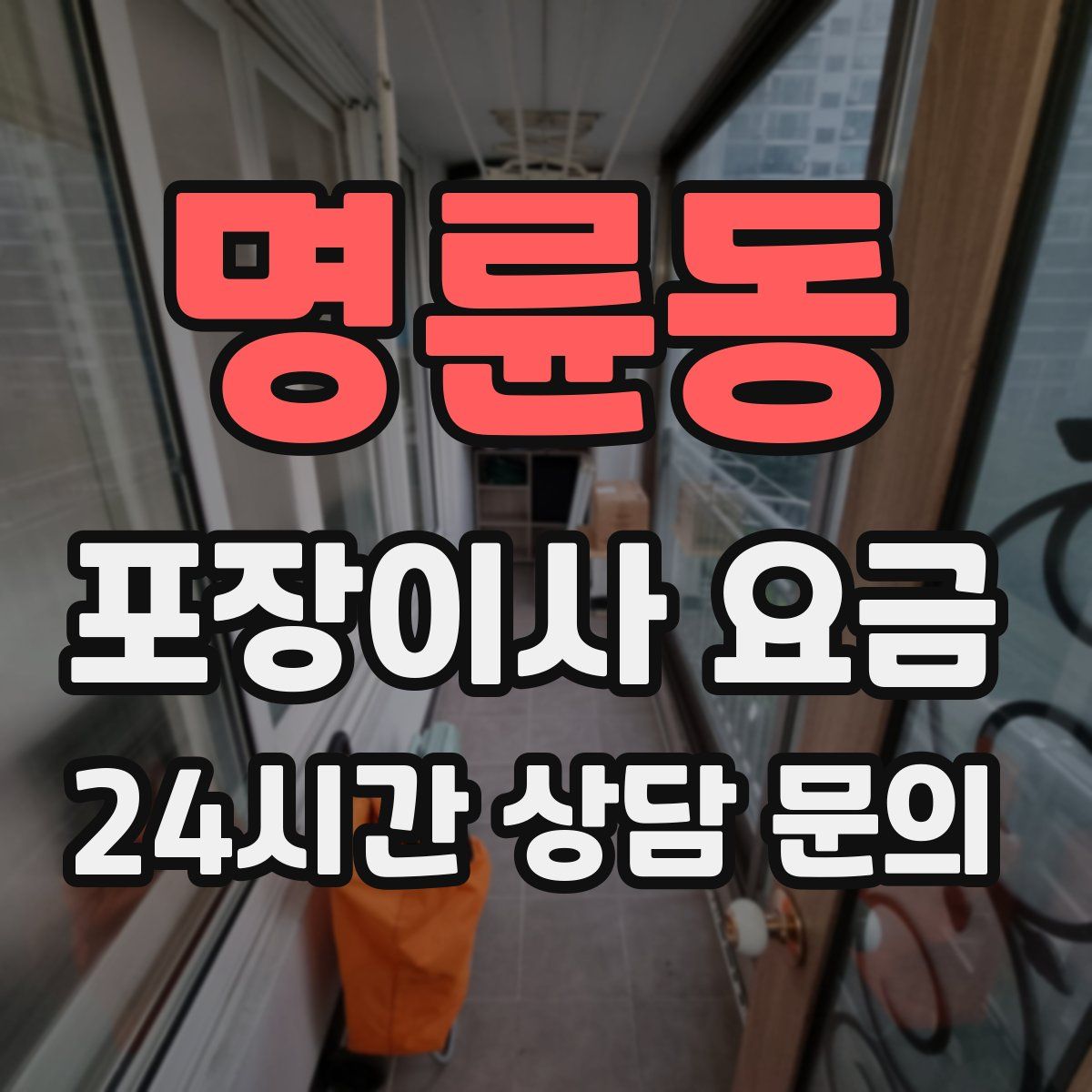 명륜동 포장이사 요금