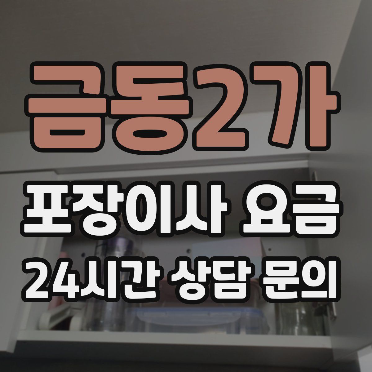 금동2가 포장이사 요금