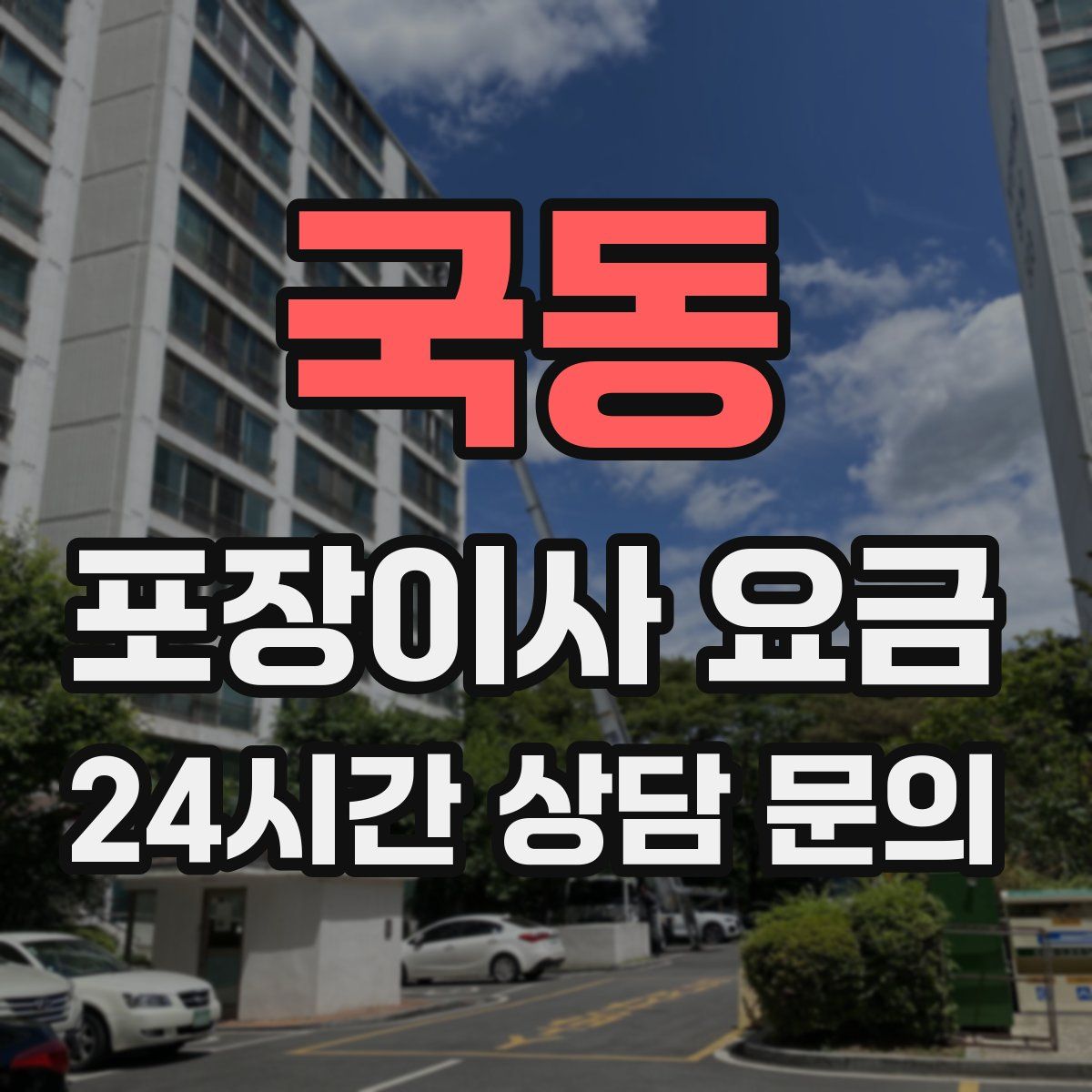 국동 포장이사 요금