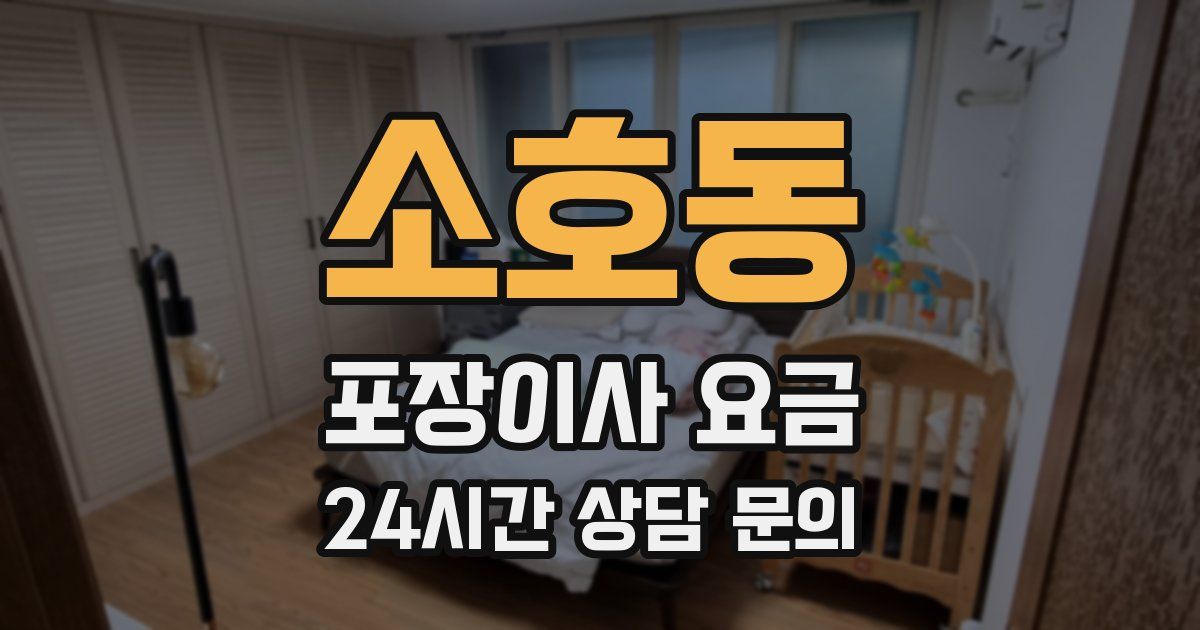 소호동 포장이사 요금