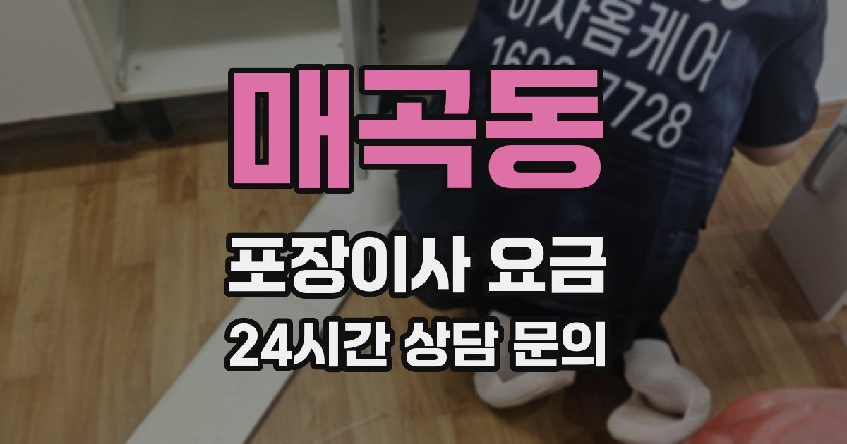 매곡동 포장이사 요금