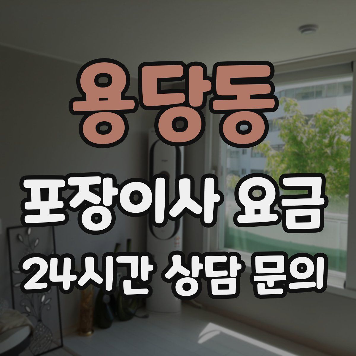 용당동 포장이사 요금