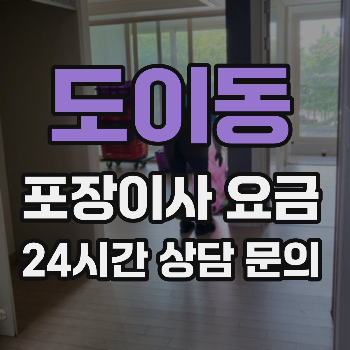 도이동 포장이사 요금