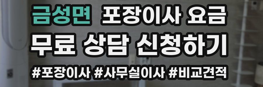 금성면 포장이사 요금