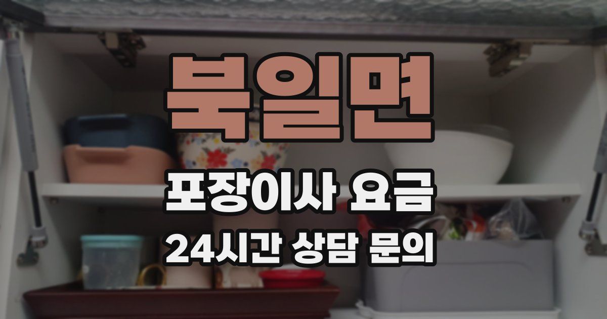 북일면 포장이사 요금