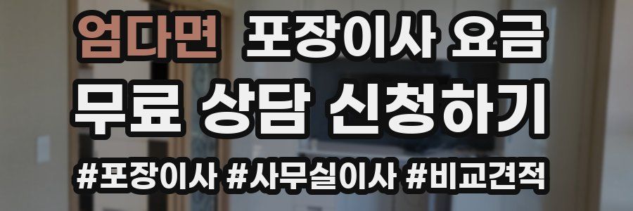 엄다면 포장이사 요금