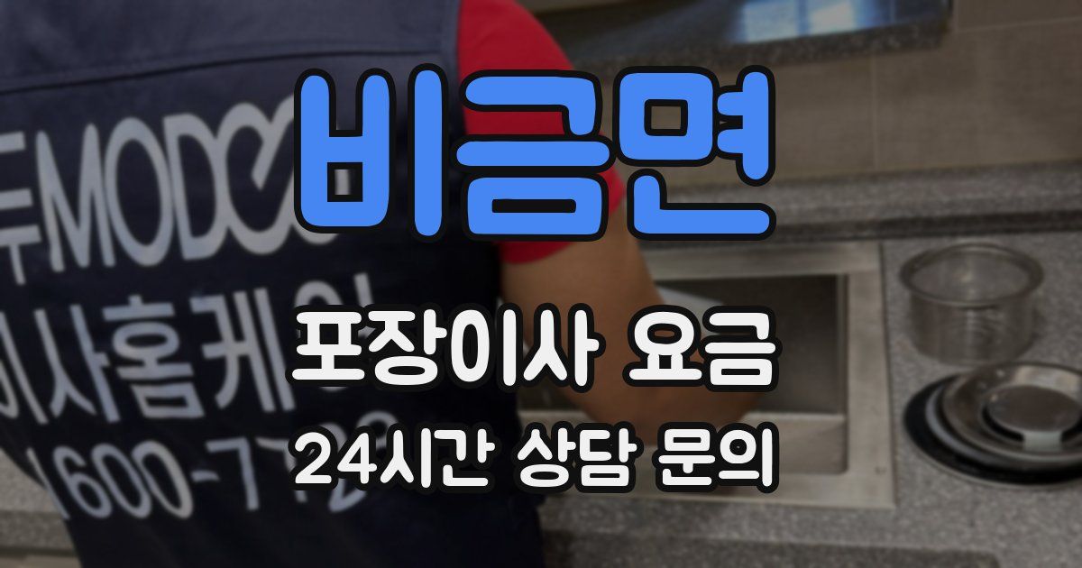 비금면 포장이사 요금