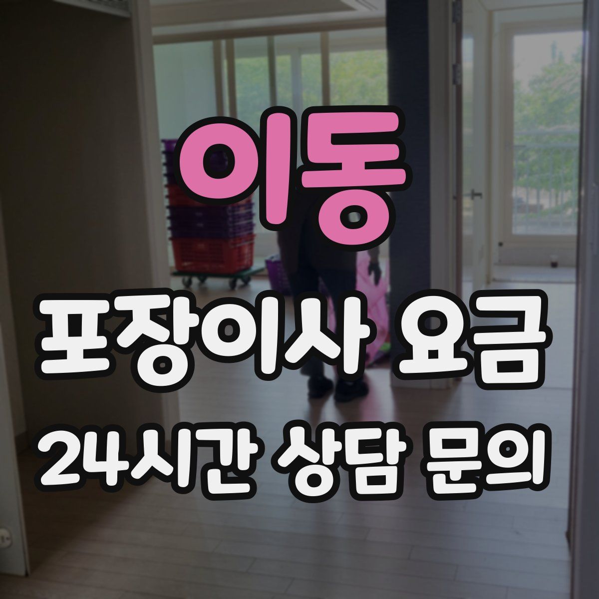 이동 포장이사 요금