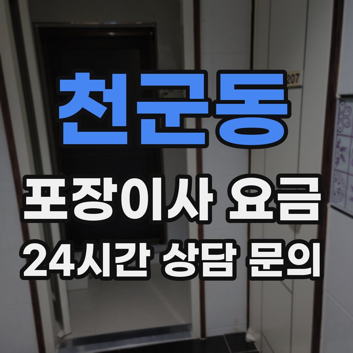 천군동 포장이사 요금
