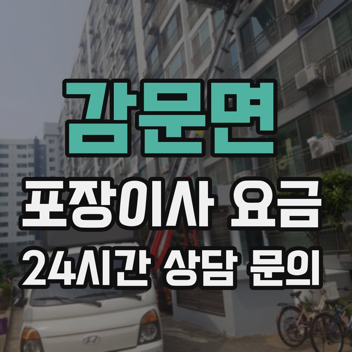 감문면 포장이사 요금