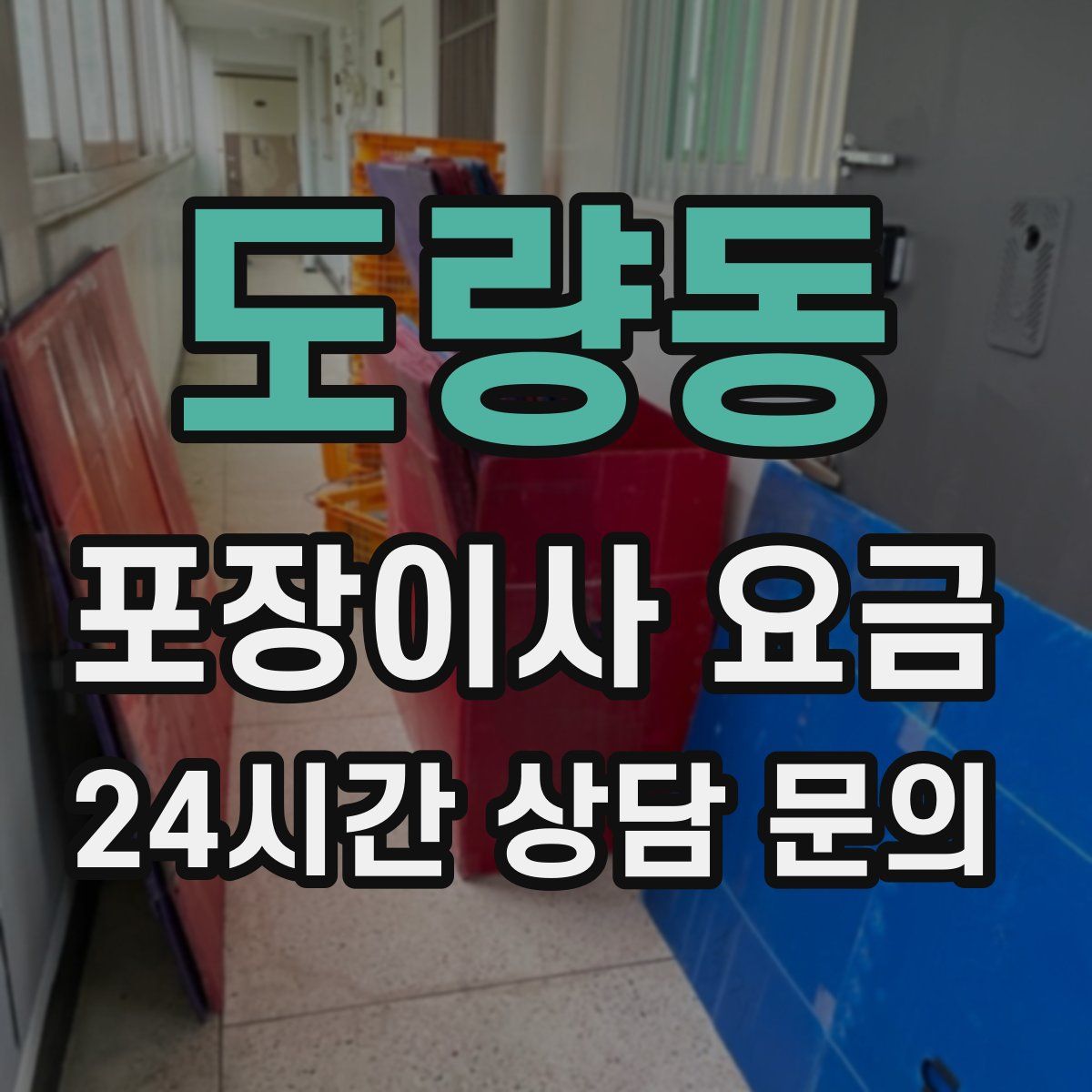 도량동 포장이사 요금