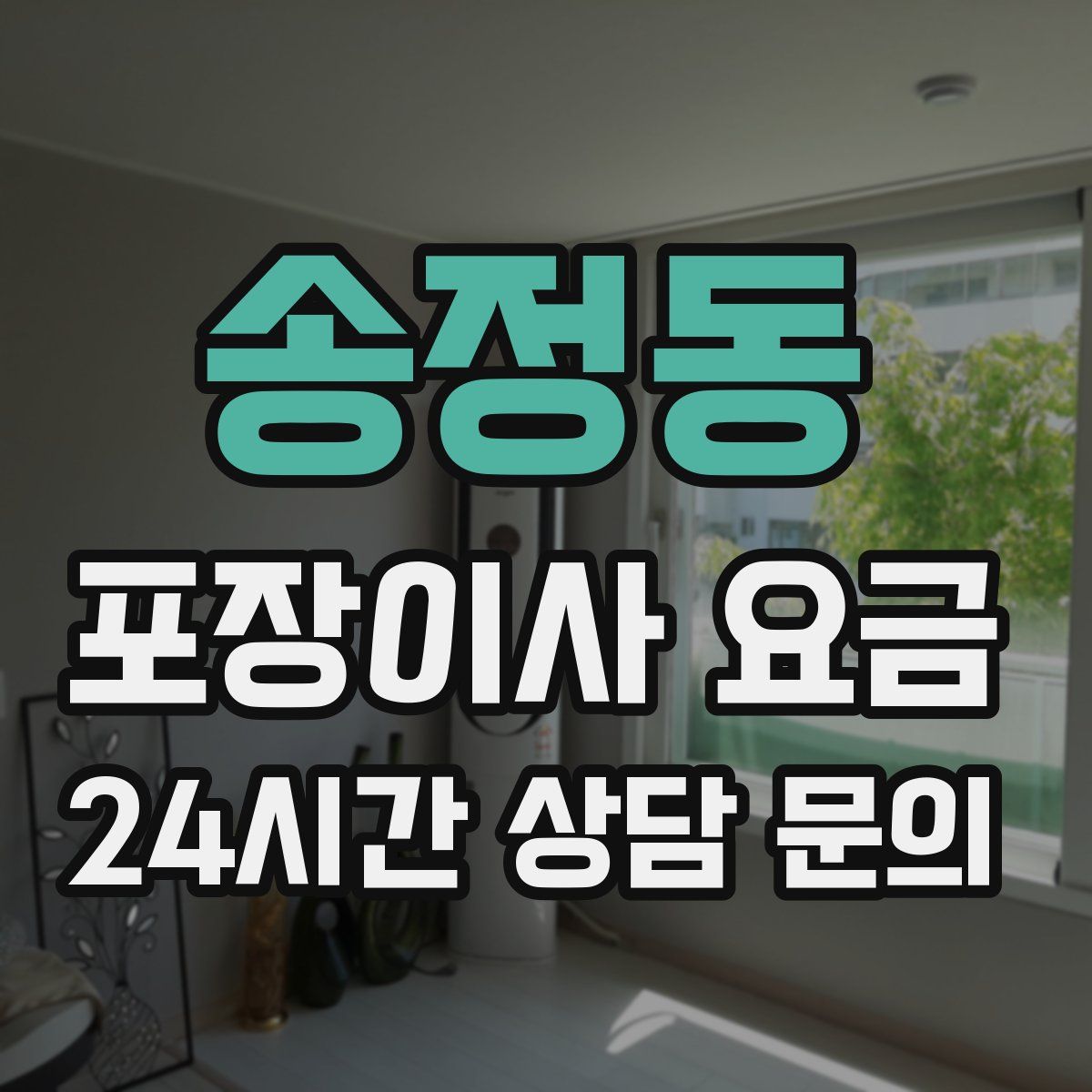 송정동 포장이사 요금
