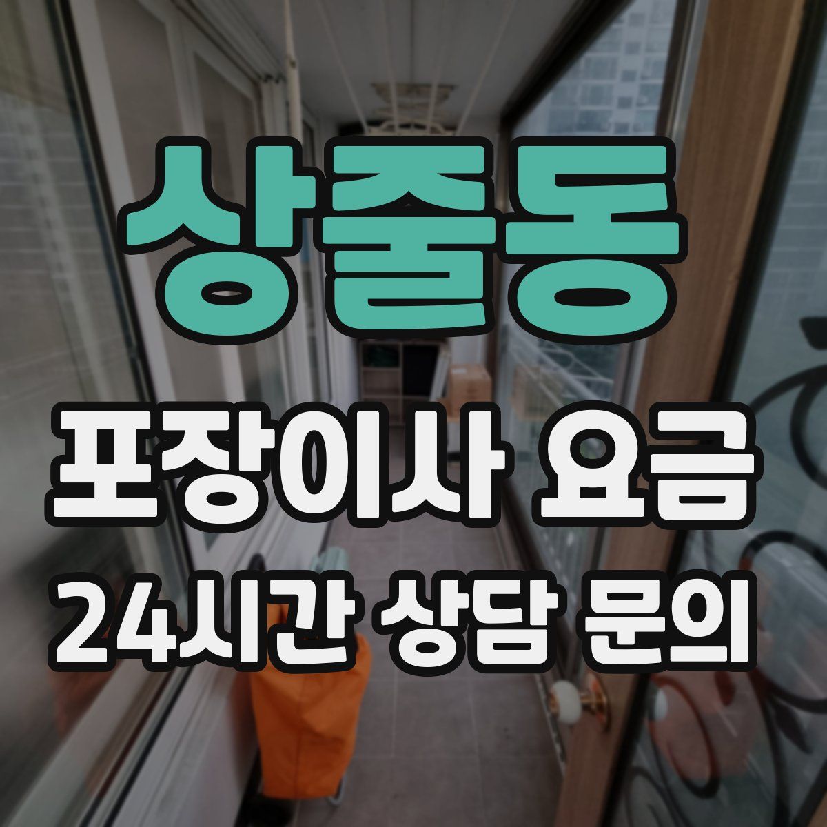 상줄동 포장이사 요금