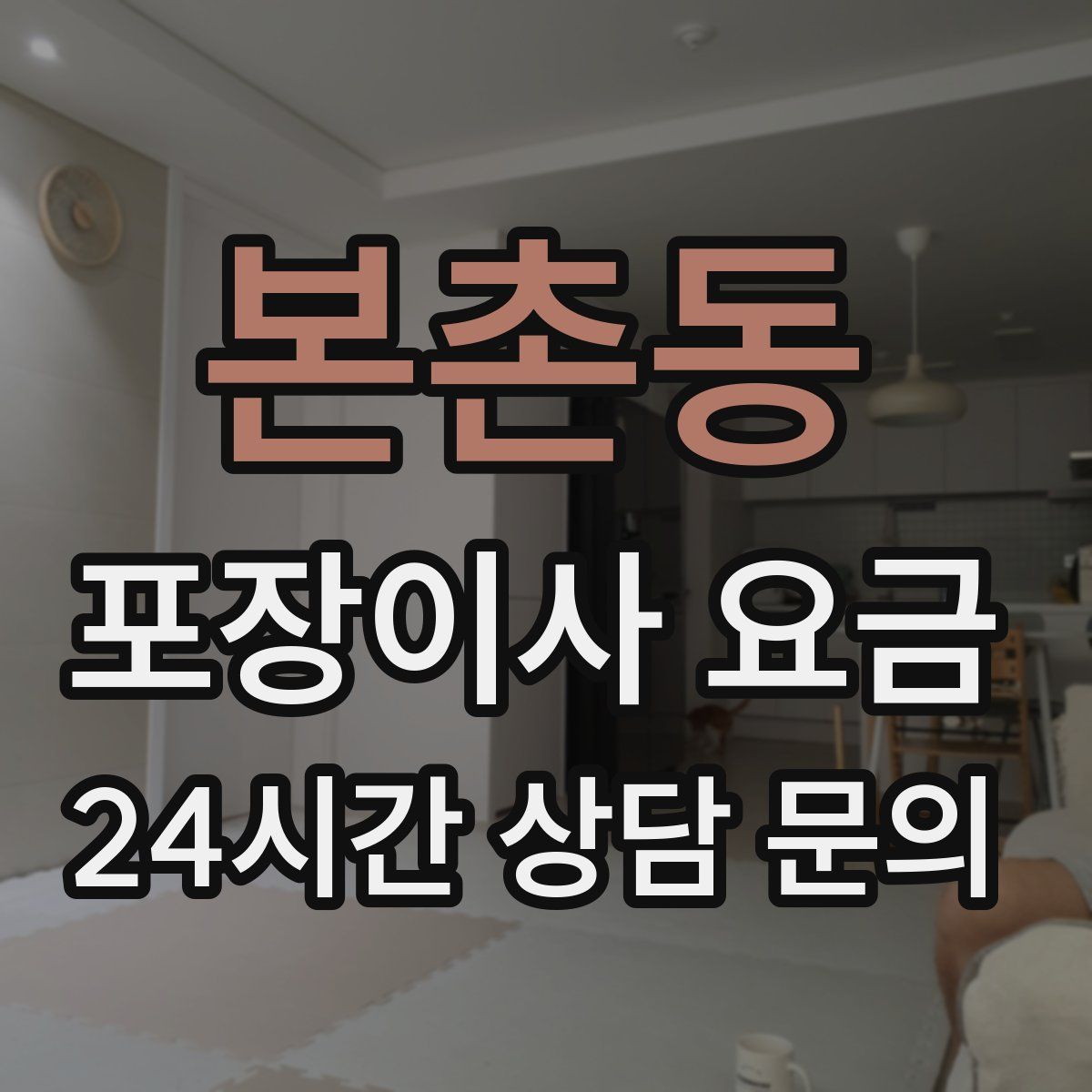 본촌동 포장이사 요금