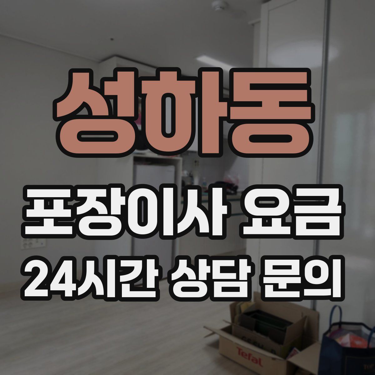 성하동 포장이사 요금