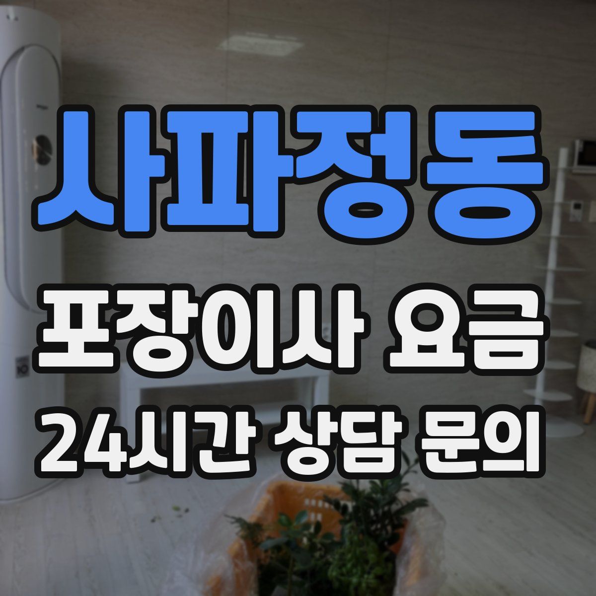 사파정동 포장이사 요금