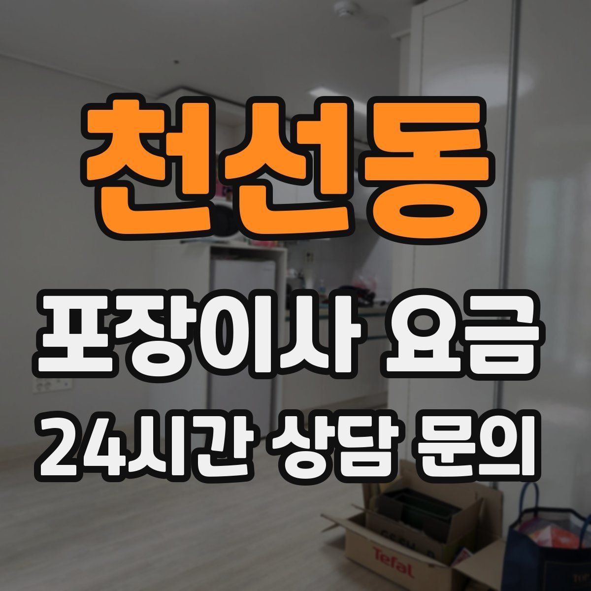 천선동 포장이사 요금